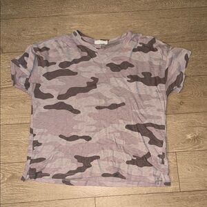 Rag & Bone Gray Camouflage Short Sleeve Tee